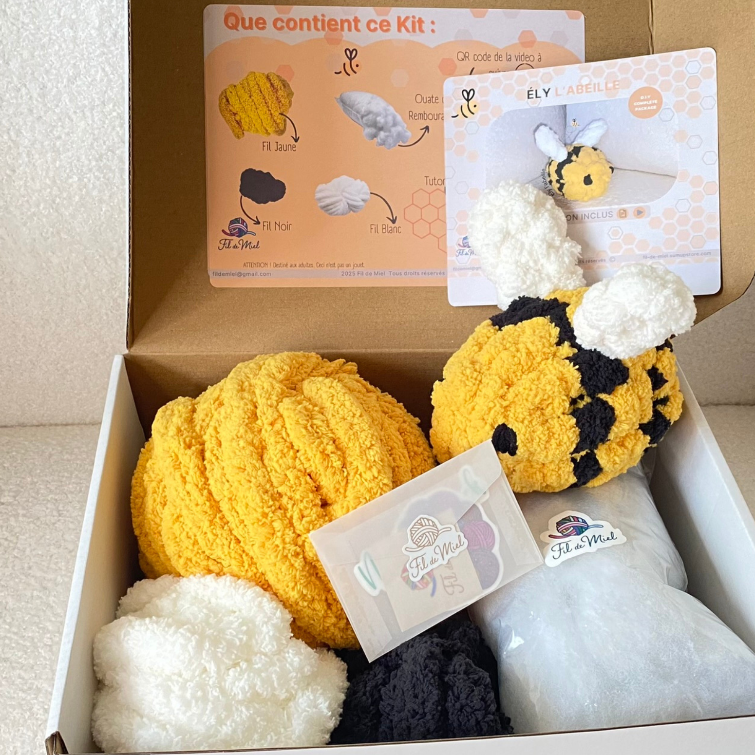 Kits Tricot Prêts à Créer - Peluches DIY Enfant | Fil de Miel