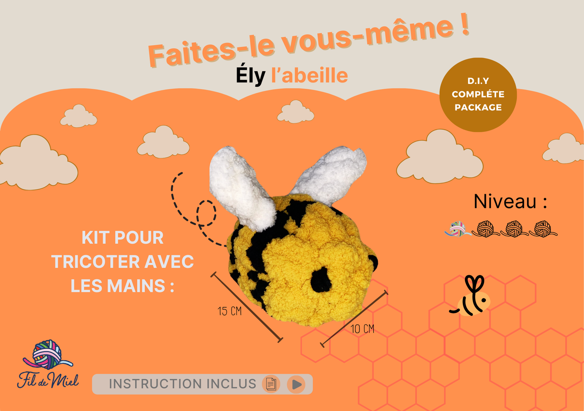 Kit de création Ély l'Abeille