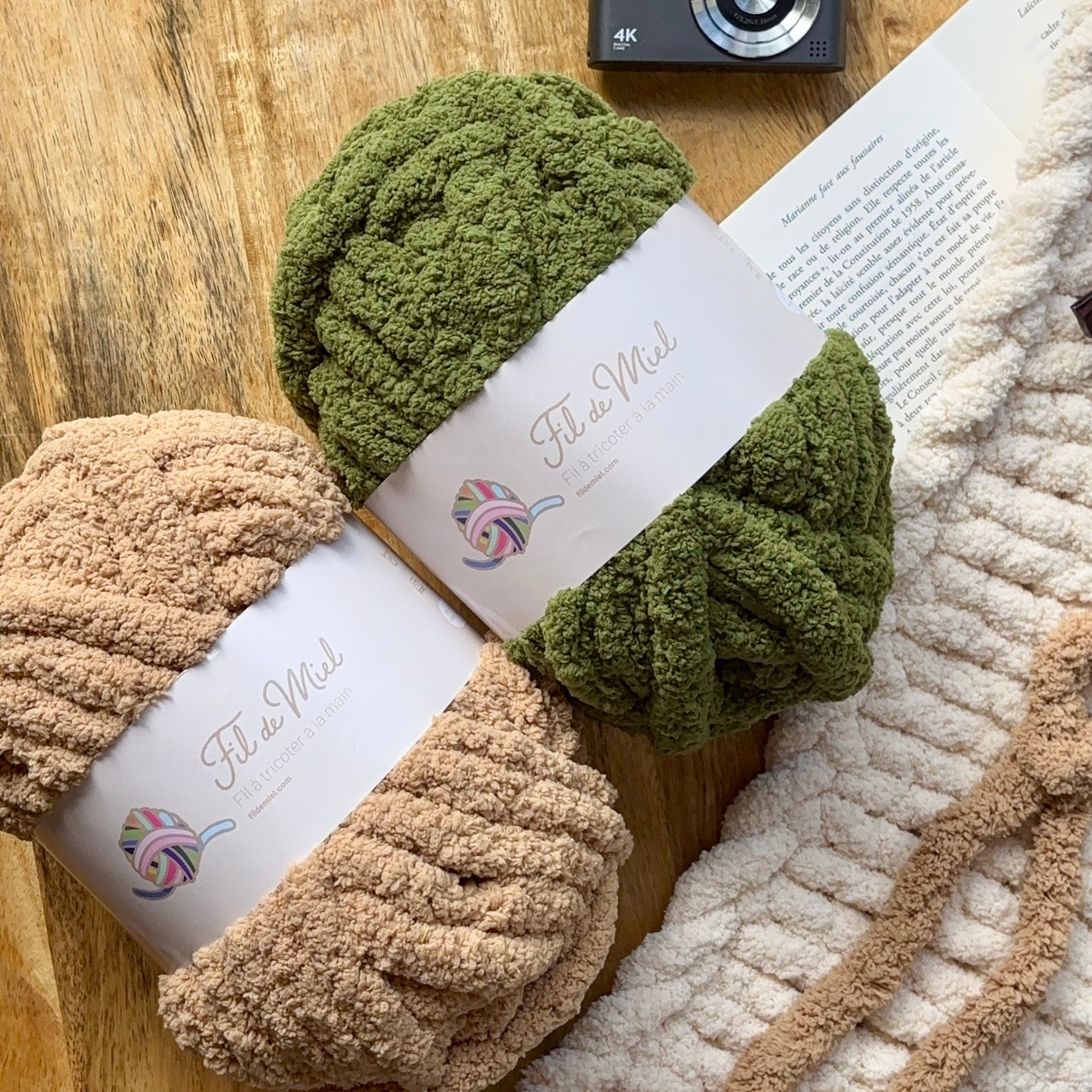 Kit Coussin 40x40 cm – Fil chenille XXL