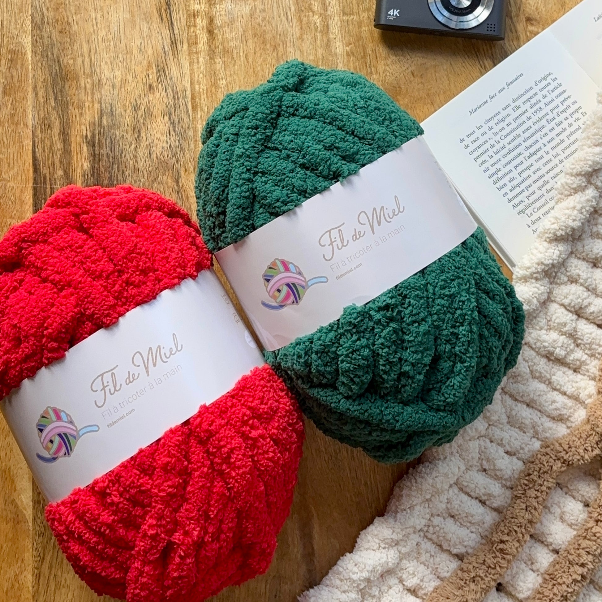 Kit Coussin 40x40 cm – Fil chenille XXL