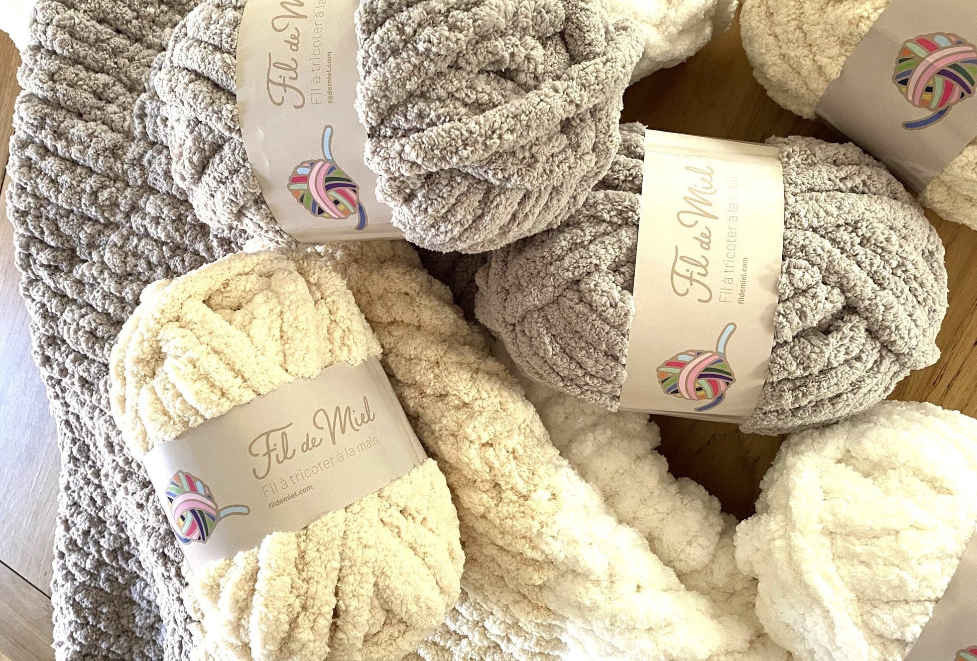 Mon Kit Couverture - Kit tricot couverture XXL avec laine ultra douce