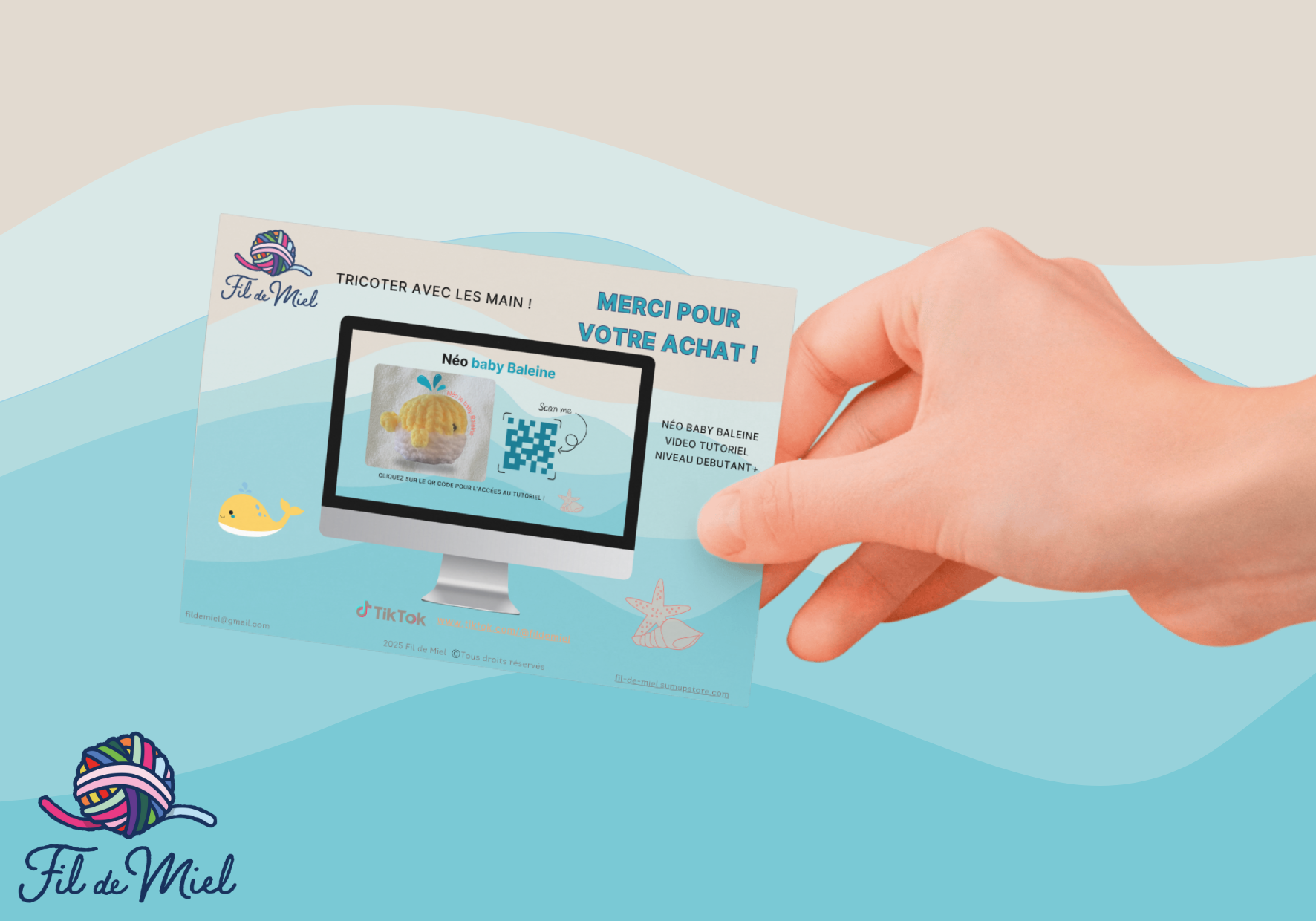 Kit de création Néo le Baby baleine