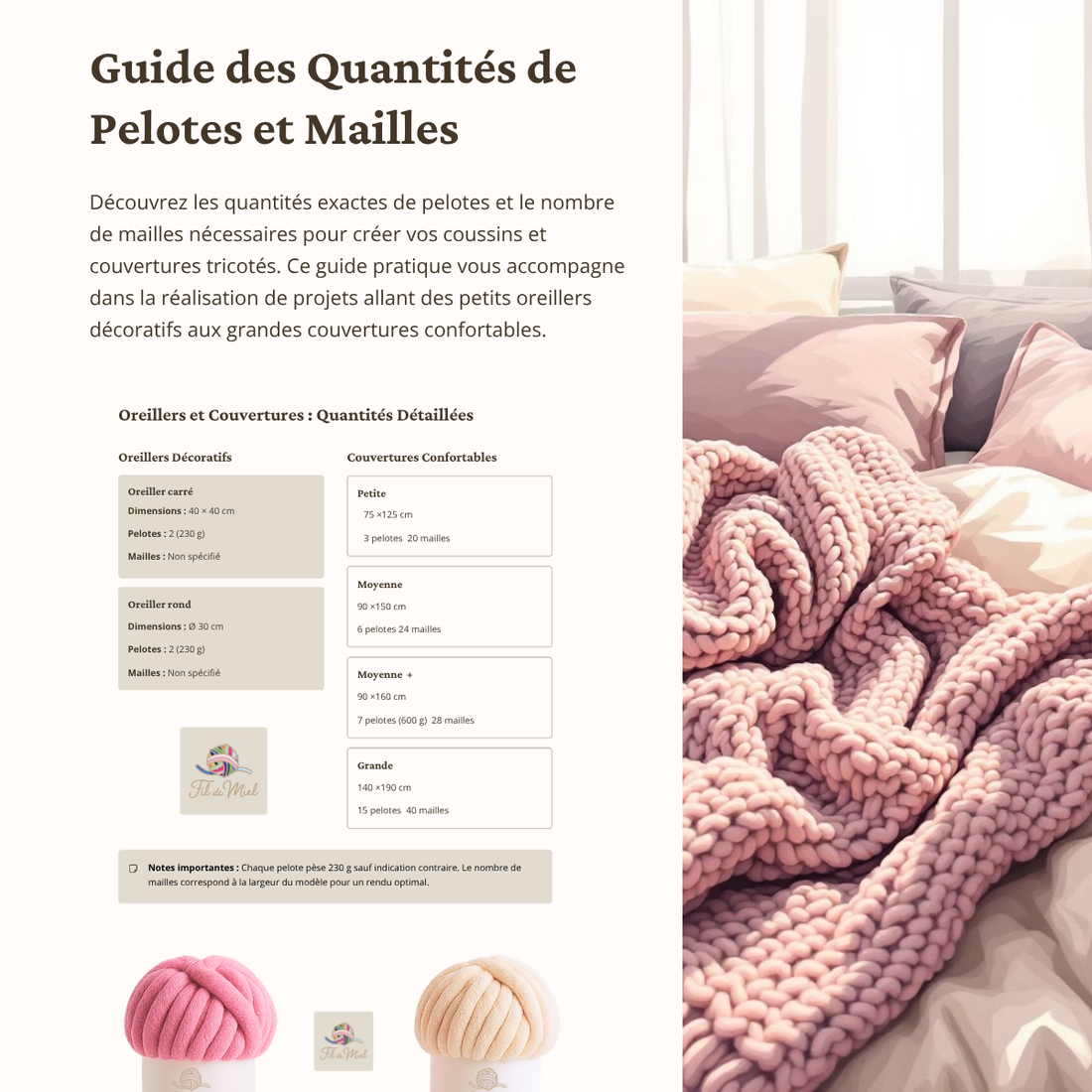 De combien de fil avez-vous besoin ?