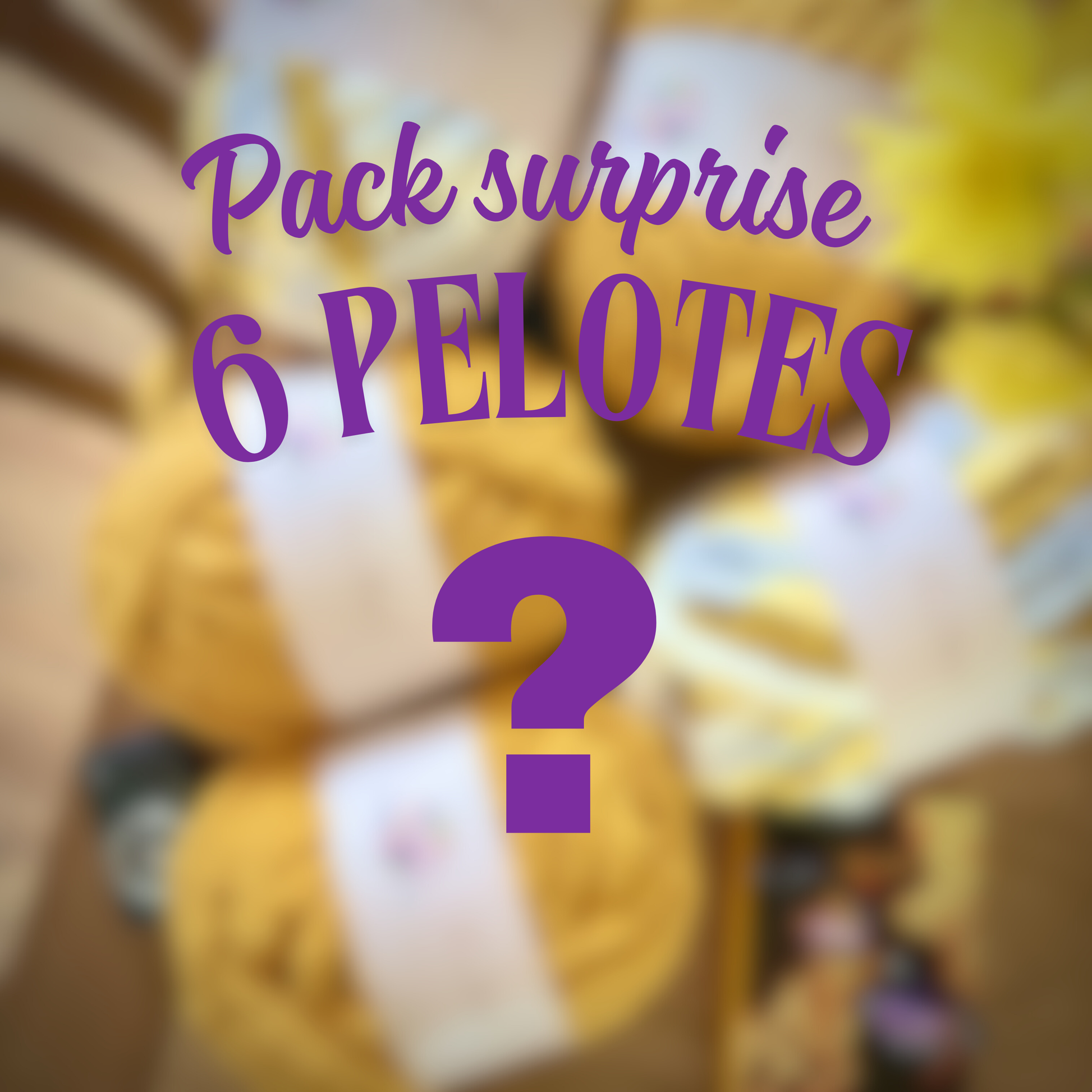 Pack Surprise - 6 Pelotes XXL à Tricoter avec les Doigts