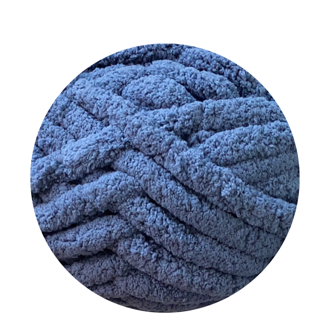Laine XXL bleu perle claire - Fil chenille délicat ultra doux