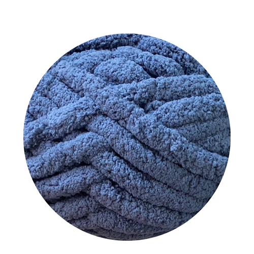 Laine XXL bleu perle claire - Fil chenille délicat ultra doux