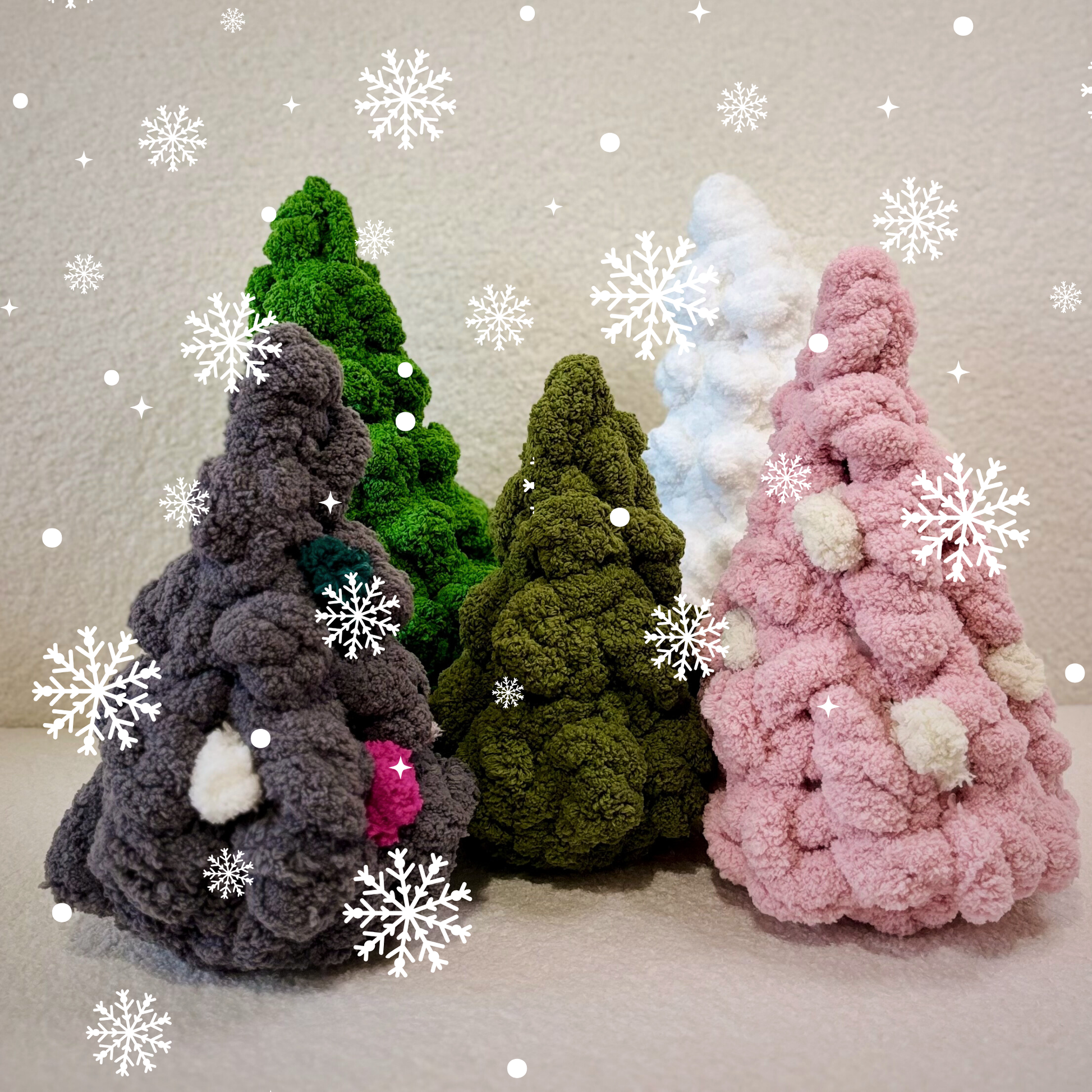 Tutoriel PDF + vidéo - Sapins de Noël en fil XXL