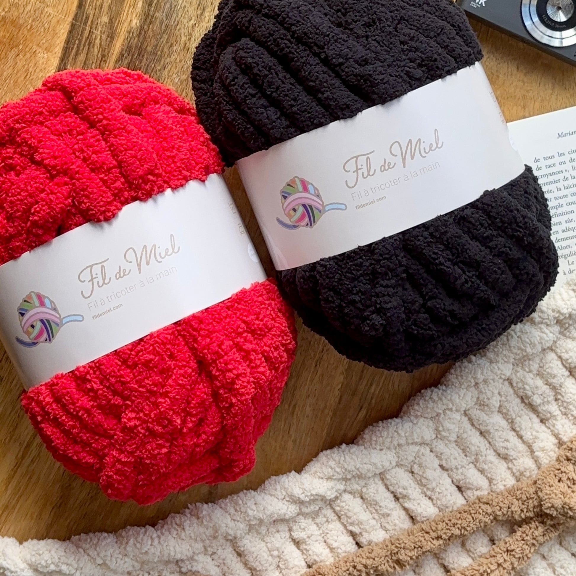 Kit Coussin 40x40 cm – Fil chenille XXL