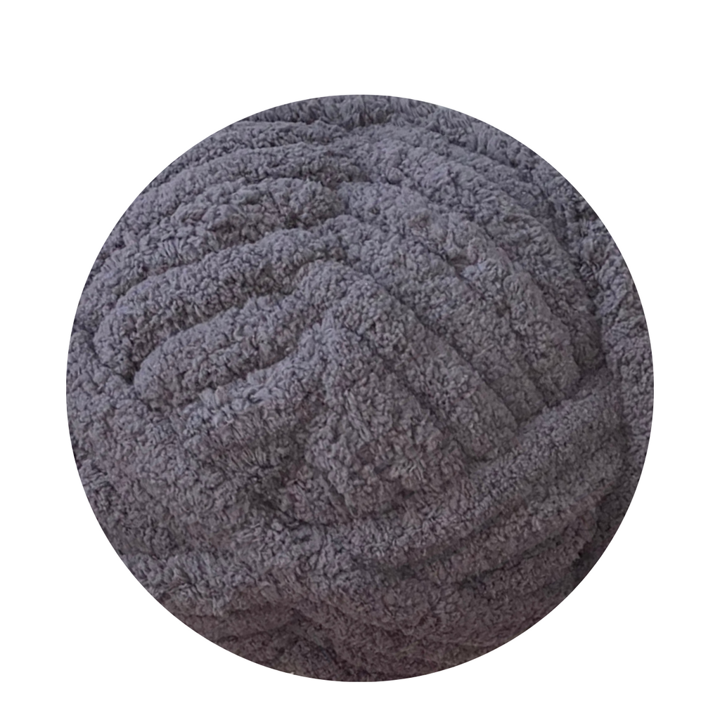 Laine XXL noir ébène classique - Fil chenille ultra doux