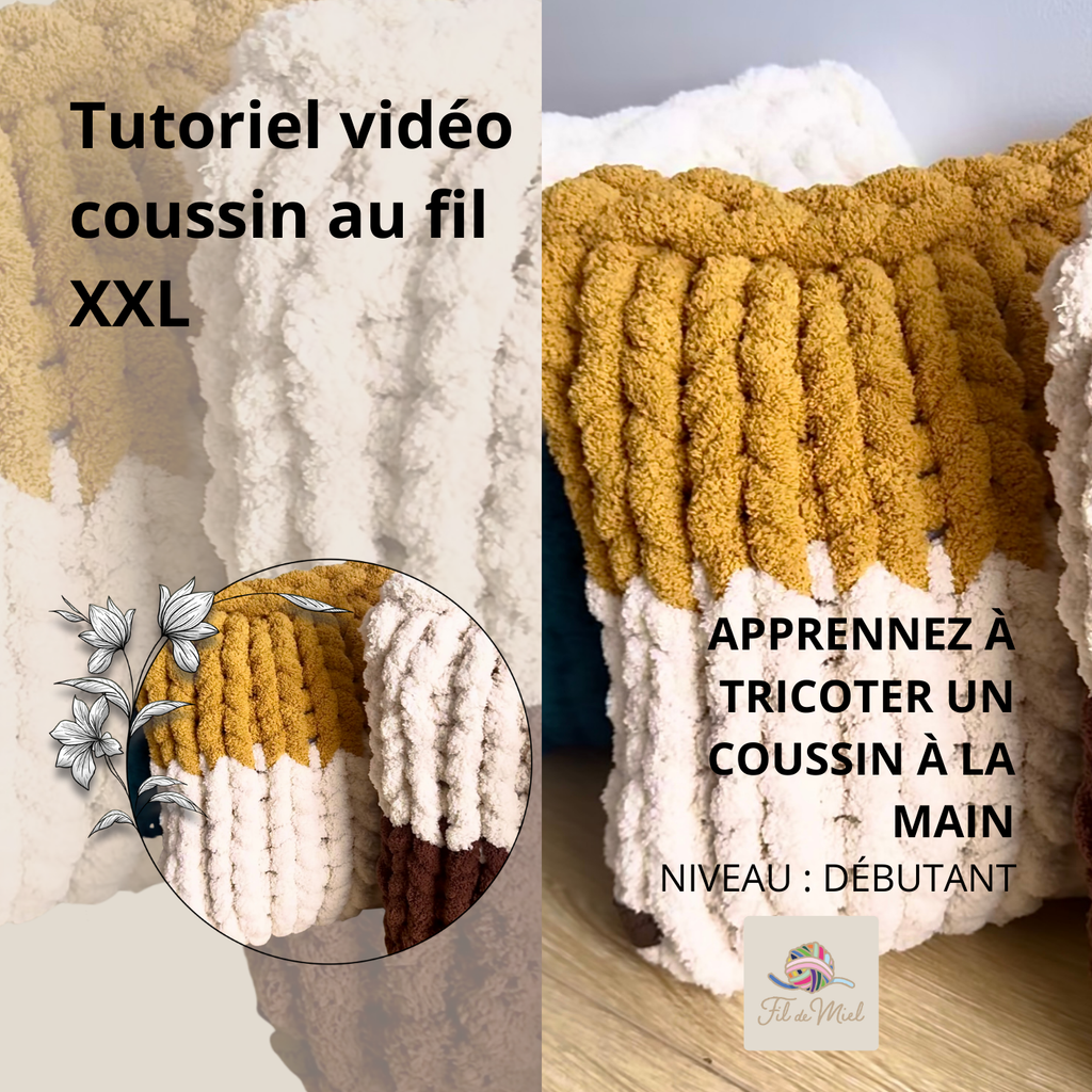 Tutoriel - cours débutant – Réaliser votre coussin fait main