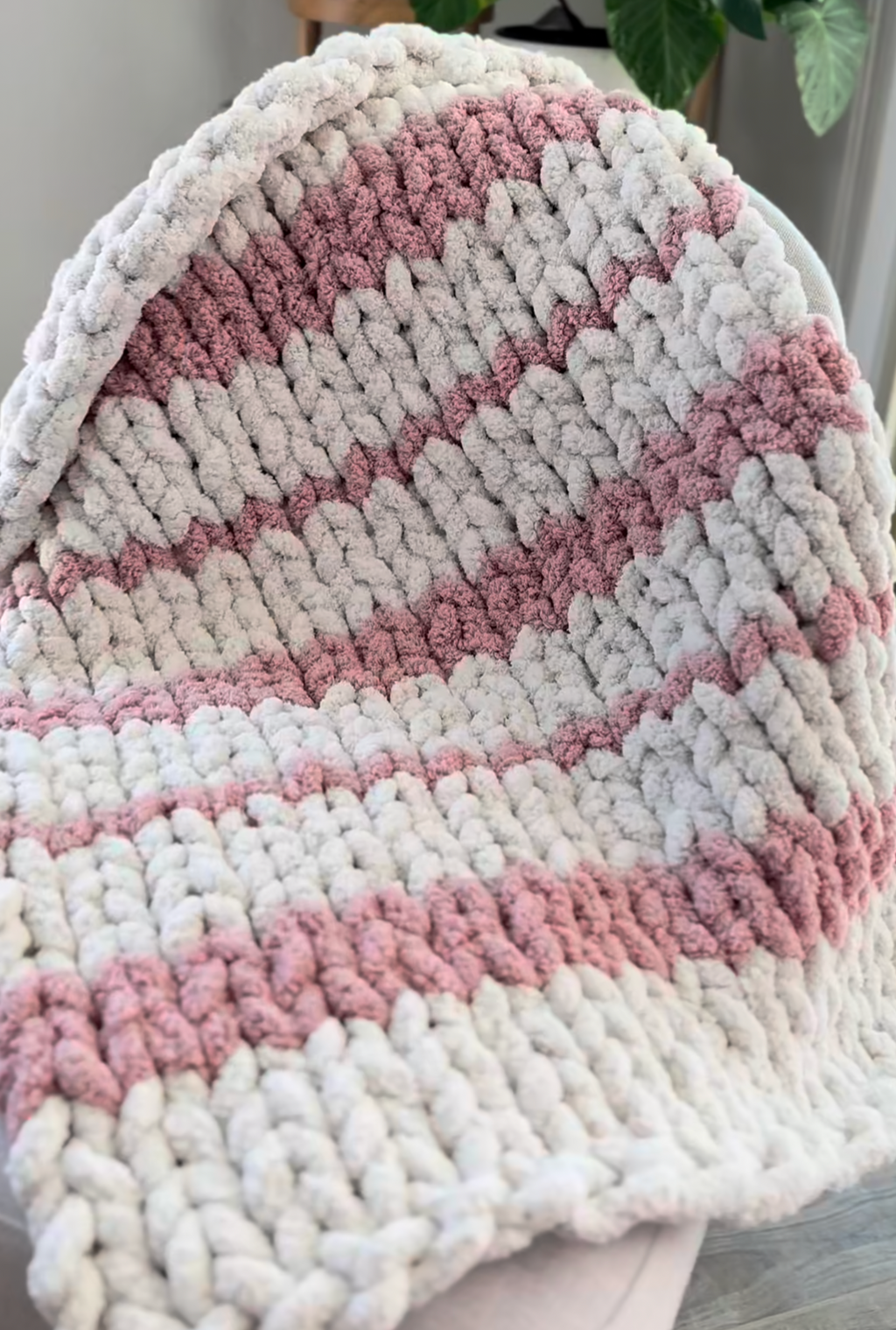 Kit couverture DIY : 4 pelotes (2 de chaque couleur) pour réaliser une couverture de fil de miel